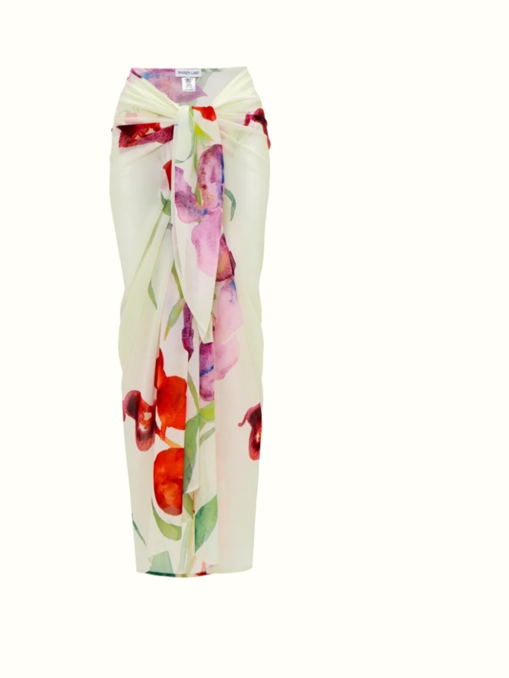 CLOVELLY LONG SARONG GARDENIA PRINT